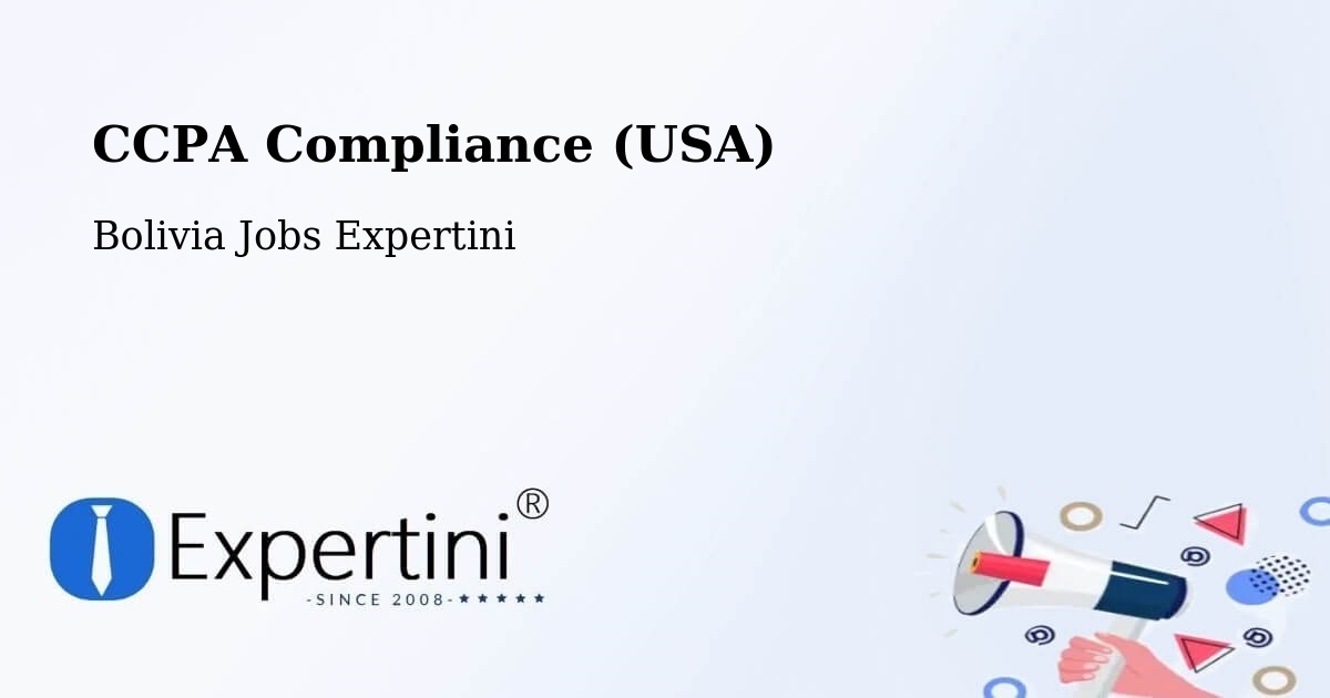 CCPA Privacy Rights & Compliance Notice – Warnes - Bolivia Jobs Expertini